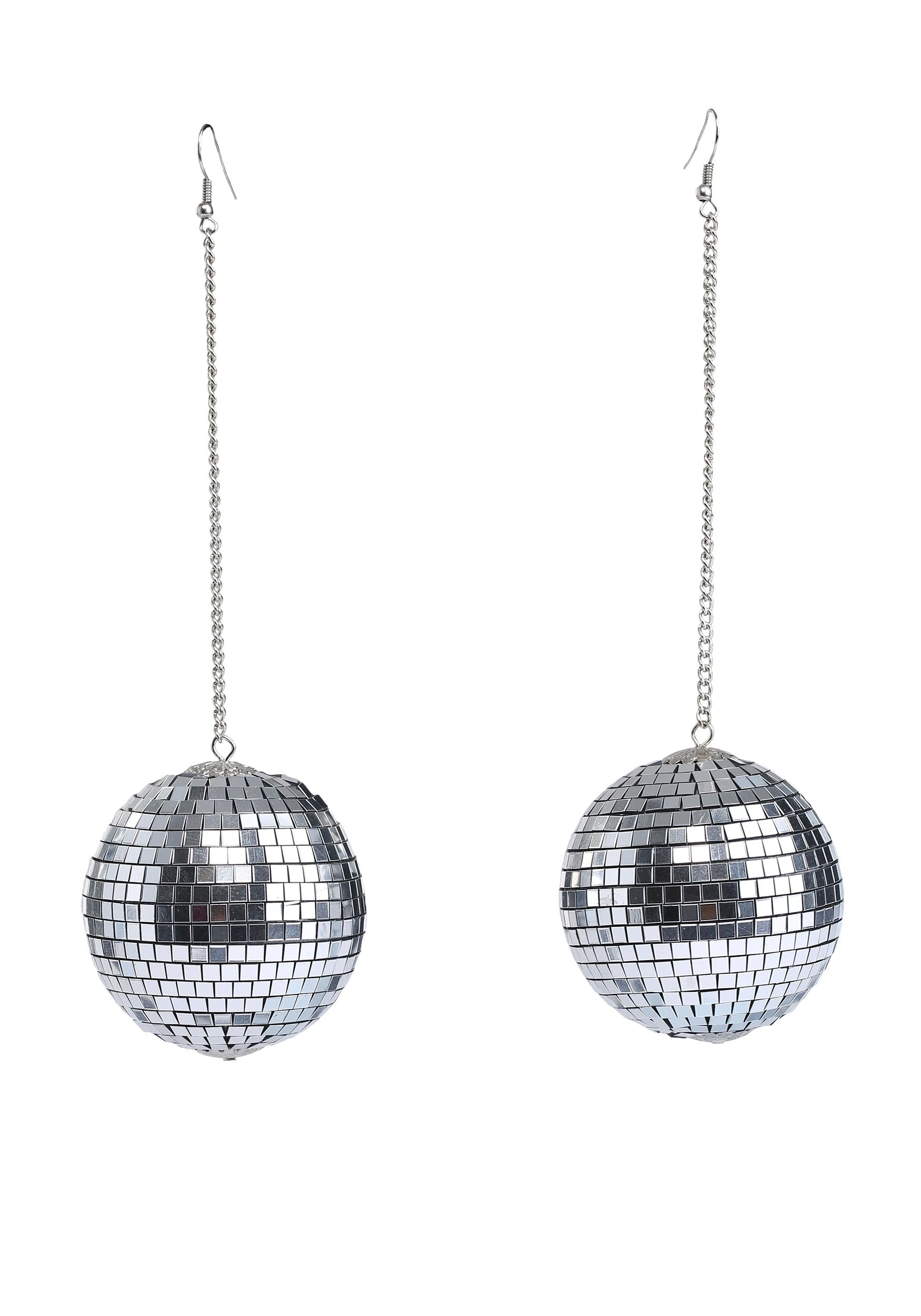 Fun Costumes 1960s Mod Disco Ball Earrings 4 Fun Costumes 1960s Mod Disco Ball Earrings - Image 2