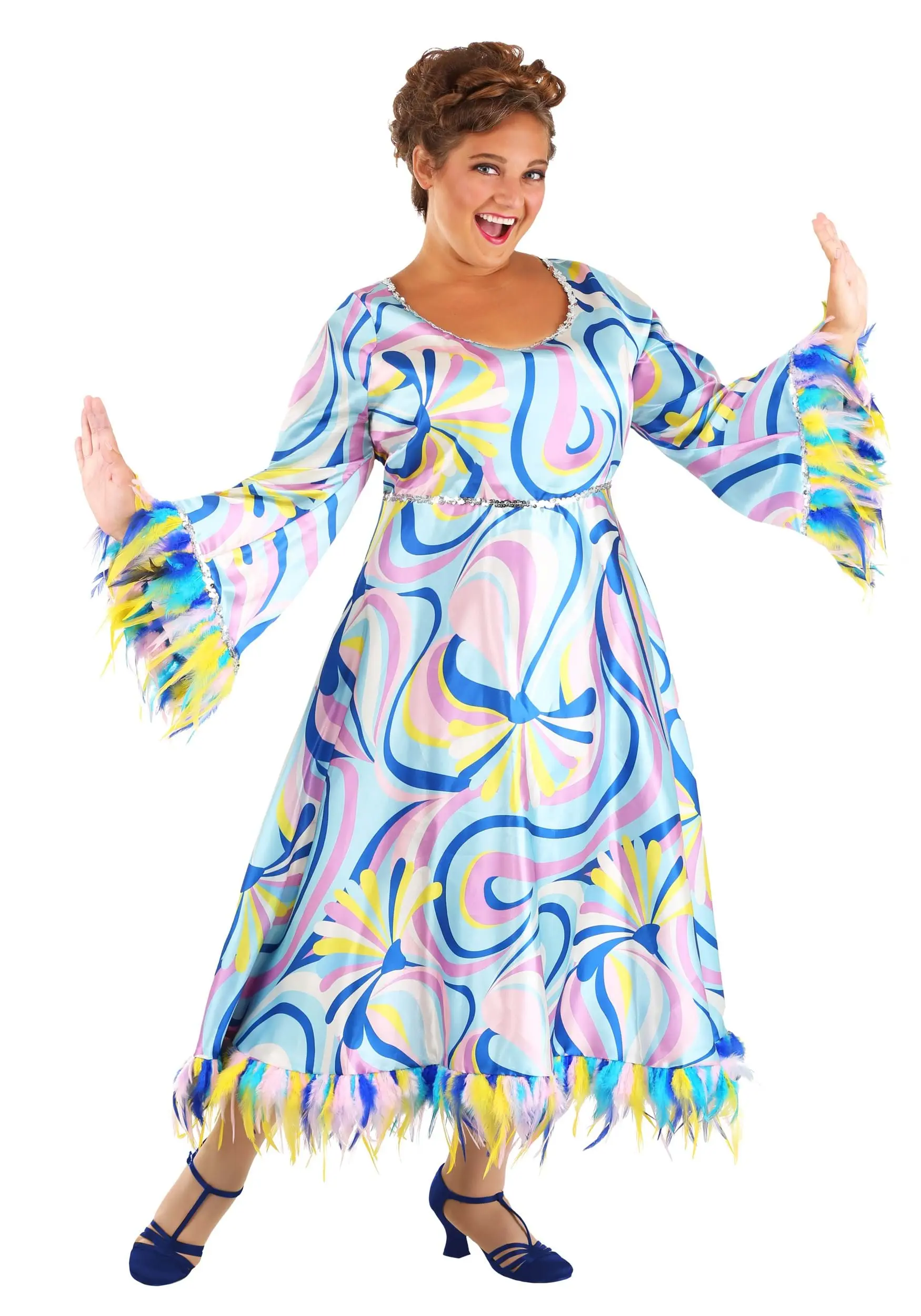 Fun Costumes Plus Size 60s Mama Costume 3 Fun Costumes Plus Size 60s Mama Costume