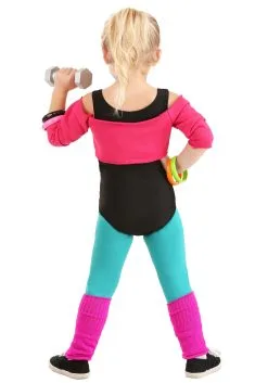 Fun Costumes Toddler 80's Workout Girl Costume -FUN COSTUMES Store 80s workout girl alt 3