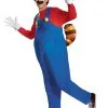 Disguise Adult Deluxe Mario Raccoon Costume -FUN COSTUMES Store adult deluxe mario raccoon costume