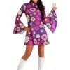 Fun Costumes Women's Adult Groovy Flower Power Costume -FUN COSTUMES Store adult groovy flower power costume