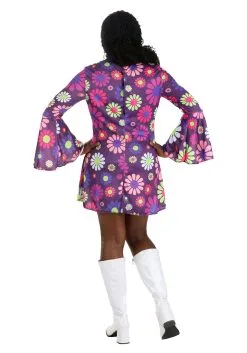 Fun Costumes Women's Adult Groovy Flower Power Costume -FUN COSTUMES Store adult groovy flower power costume alt 3
