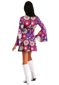 Fun Costumes Women's Adult Groovy Flower Power Costume -FUN COSTUMES Store adult groovy flower power costume alt 4