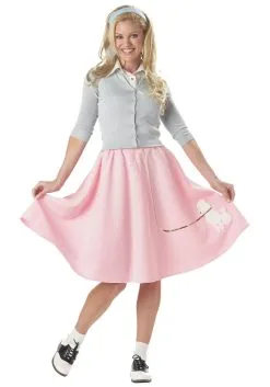 California Costume Collection Adult Pink Poodle Skirt Costume