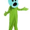 Fun Costumes Adult Plants Vs Zombies Snow Pea Costume Jumpsuit -FUN COSTUMES Store adult plants vs zombies snow pea costume jumpsuit