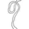Kern International Beaded Silver Necklace -FUN COSTUMES Store beaded silver necklace