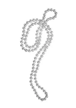 Kern International Beaded Silver Necklace