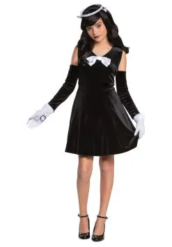 Disguise Bendy And The Ink Machine Girls Alice Angel Classic Costume