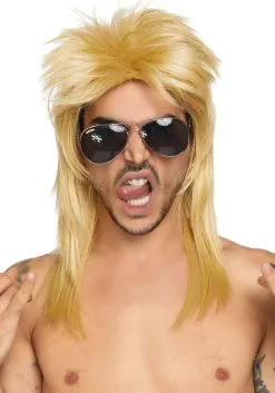 LEG AVENUE Blonde Rocker Wig -FUN COSTUMES Store blonde rocker wig alt 2