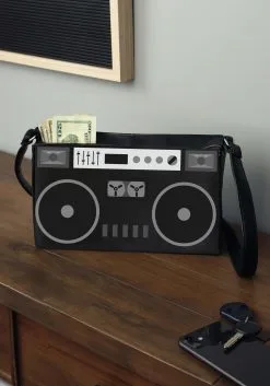 Fushengyuan Industry CO., Black Boombox Costume Purse -FUN COSTUMES Store boombox purse alt 3