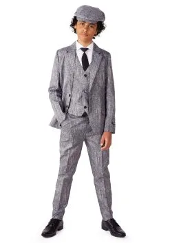 Opposuits Kid's 20s Gangster Suit 7 Opposuits Kid's 20s Gangster Suit -FUN COSTUMES Store child 20s gangster suit alt 2