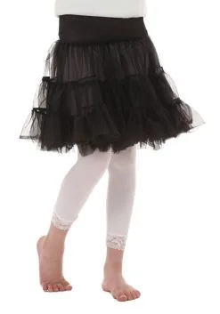 Fun Costumes Child Black Knee Length Crinoline