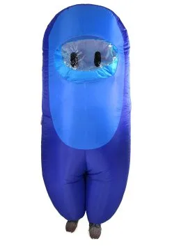 Studio Halloween Blue Sus Crewmate Killer Costume For Kids