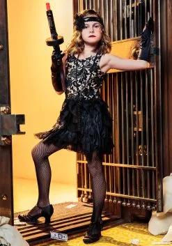 Fun Costumes Kid's Dazzling Flapper Costume -FUN COSTUMES Store child dazzling flapper costume 5
