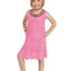 Fun World Toddler Pink Flapper Costume -FUN COSTUMES Store child pink flapper costume