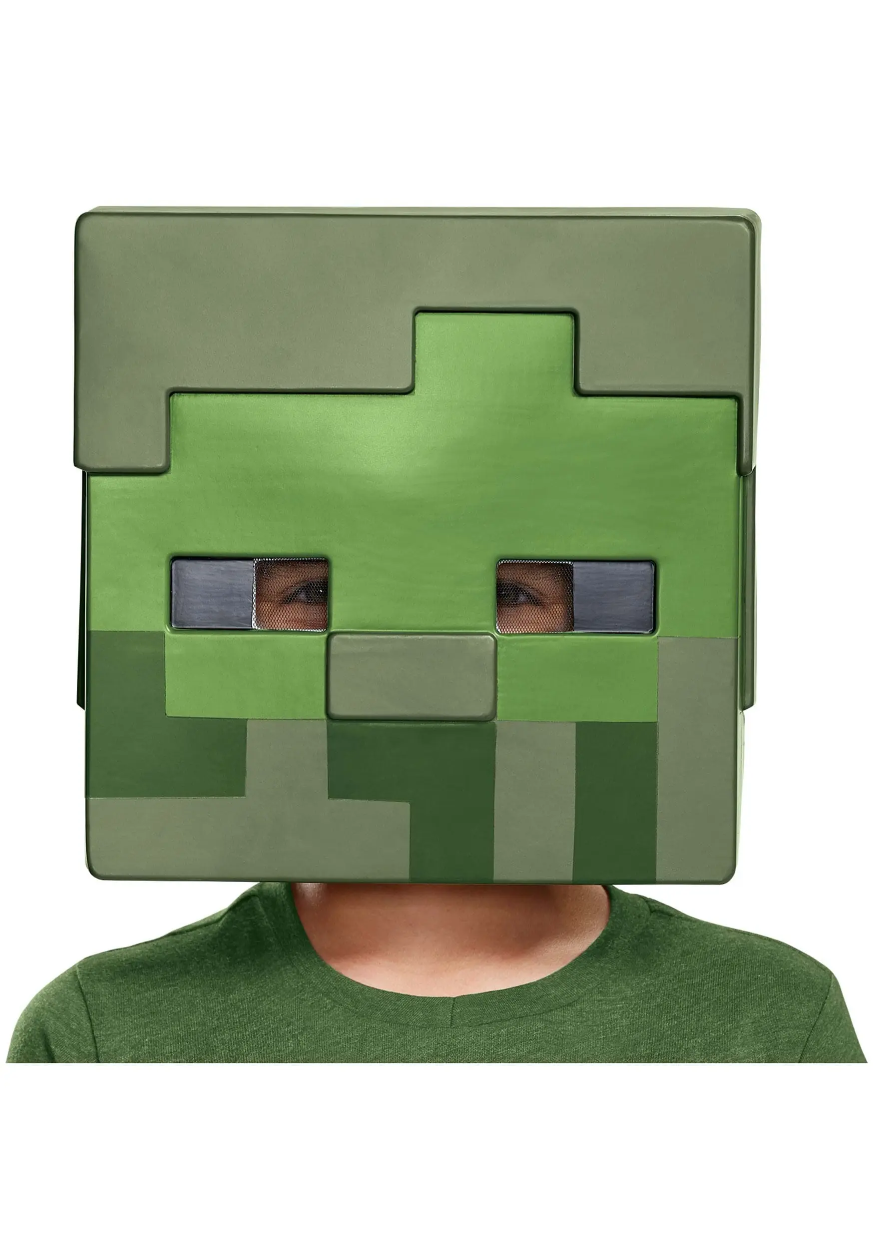 Disguise Minecraft Child Zombie Half Mask 3 Disguise Minecraft Child Zombie Half Mask