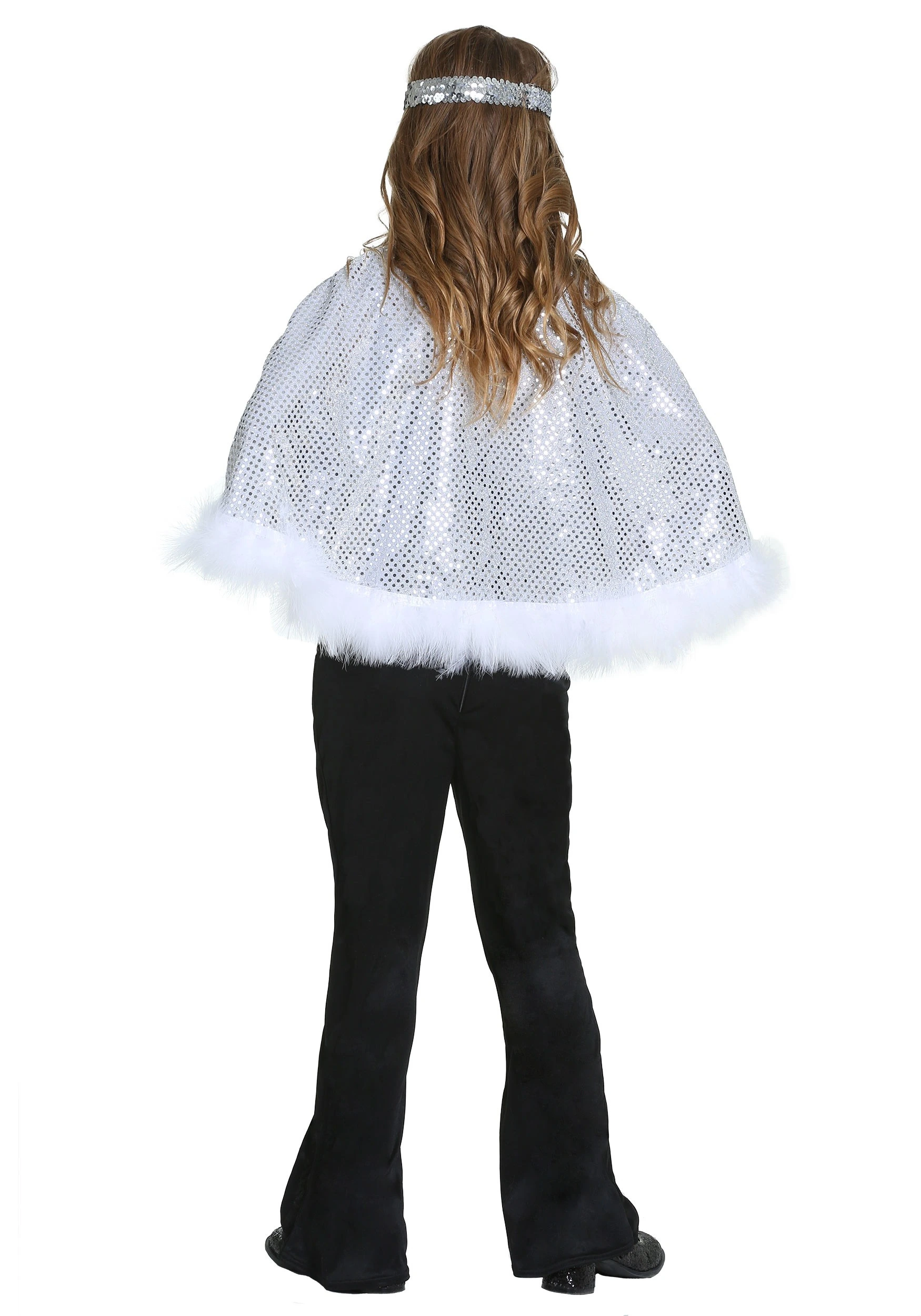 Fun Costumes Girls Dazzling Silver Disco Costume 4 Fun Costumes Girls Dazzling Silver Disco Costume - Image 2
