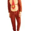MJC International Donkey Kong Adult Union Suit 1 MJC International Donkey Kong Adult Union Suit -FUN COSTUMES Store donkey kong union suit