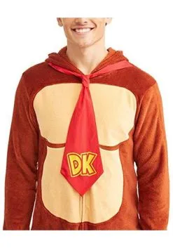 MJC International Donkey Kong Adult Union Suit -FUN COSTUMES Store donkey kong union suit alt 2