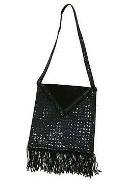 Fun Costumes Flapper Black Sequined Purse