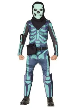 InSpirit Fortnite Kids Green Skull Trooper Costume