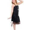 Karnival Costumes Black Flapper Girl's Costume 2 Karnival Costumes Black Flapper Girl's Costume -FUN COSTUMES Store girls black flapper costume