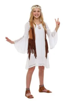 Hing Ting Girls Flower Child Costume