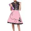 California Costume Collection Girls Pink 50s Sweetheart Costume -FUN COSTUMES Store girls pink 50s sweetheart costume