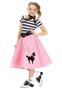 Fun World Girl's Poodle Skirt Dress Costume