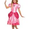 Disguise Super Mario Classic Princess Peach Costume For Girls -FUN COSTUMES Store girls super mario classic princess peach costume
