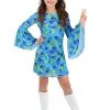 Fun Costumes Wild Flower 70s Costume Dress For Girls -FUN COSTUMES Store girls wild flower 70s disco dress costume