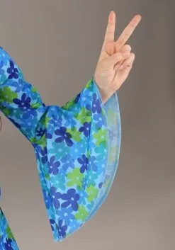 Fun Costumes Wild Flower 70s Costume Dress For Girls -FUN COSTUMES Store girls wild flower 70s disco dress costume alt 4