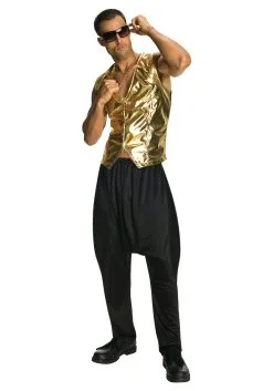 Rubies Costume Co. Inc Gold MC Hammer Vest For Adults