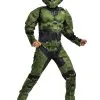 Disguise Halo Infinite Master Chief Muscle Costume For Kids -FUN COSTUMES Store halo infinite master chief muscle kids costume