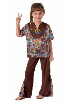 Forum Novelties, Inc Peace Hippie Costume For Boys