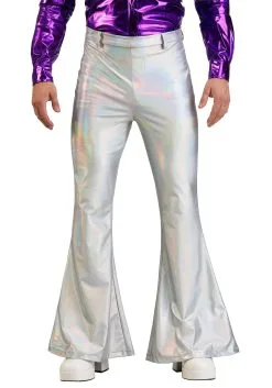 Fun Costumes Men's Holographic Disco Pants