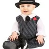 Zhenjiang Lian Yew Every Age Garment Accessories A Suave Gangster Costume For Infants -FUN COSTUMES Store infant suave gangster costume
