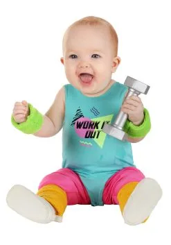 Fun Costumes Totally 80s Workout Costume For Infants -FUN COSTUMES Store infant totally 80s workout costume alt 2