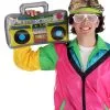 Partytime Costume & Lingerie (Yiwu) Factory Inflatable 80s Accessory Boombox -FUN COSTUMES Store inflatable 80s boombox main