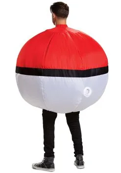 Disguise Inflatable Poké Ball Adult Costume -FUN COSTUMES Store inflatable poke ball adult costume alt 3