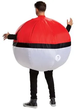 Disguise Inflatable Poké Ball Adult Costume -FUN COSTUMES Store inflatable poke ball adult costume alt 4