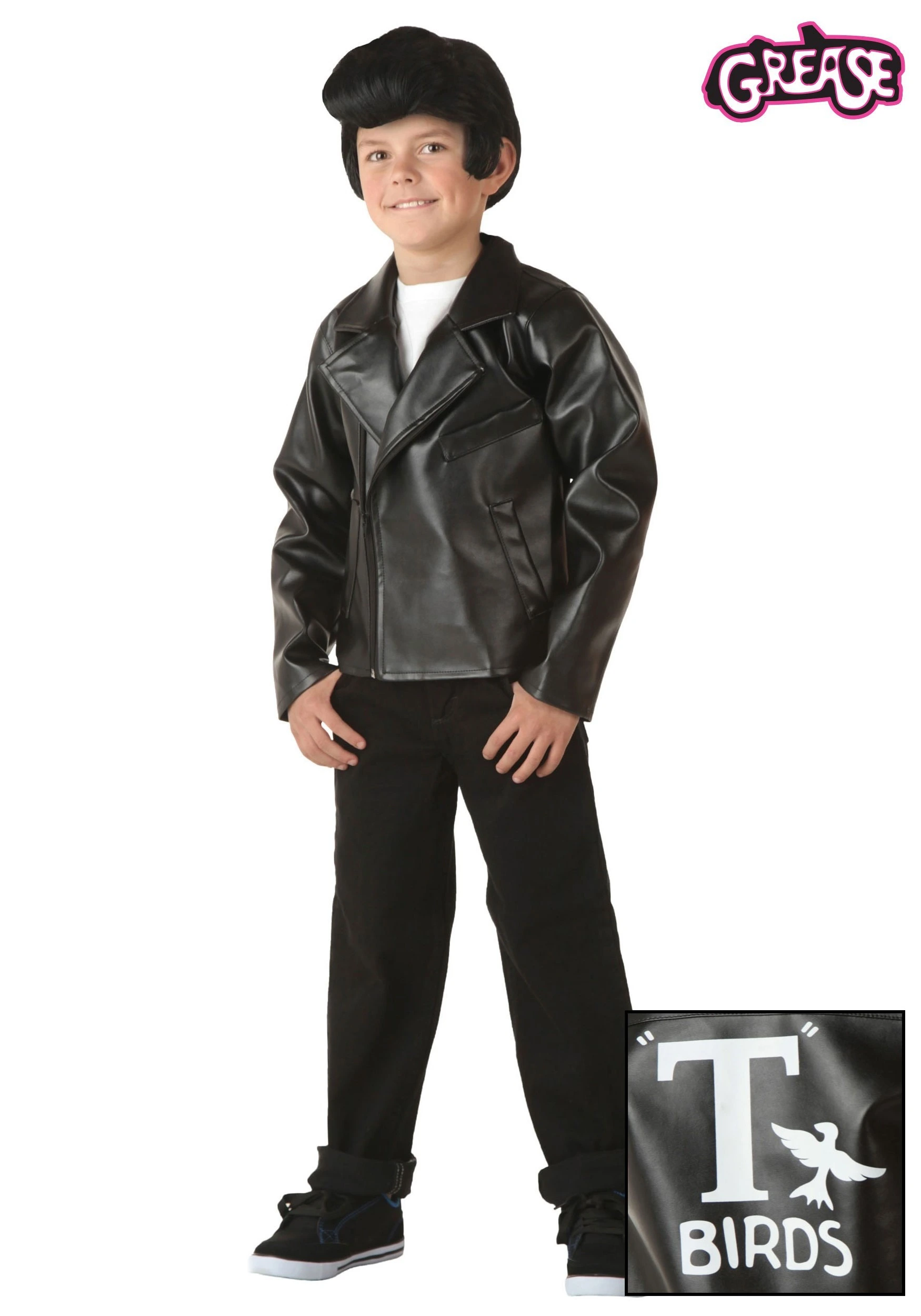 Fun Costumes Kids Grease T-Birds Jacket Costume 3 Fun Costumes Kids Grease T-Birds Jacket Costume