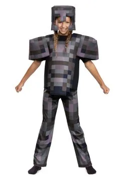 Disguise Minecraft Netherite Armor Deluxe Costume For Kids -FUN COSTUMES Store kids minecraft netherite armor deluxe costume alt 2