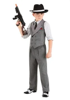 Fun Costumes Ruthless Gangster Costume For Kids