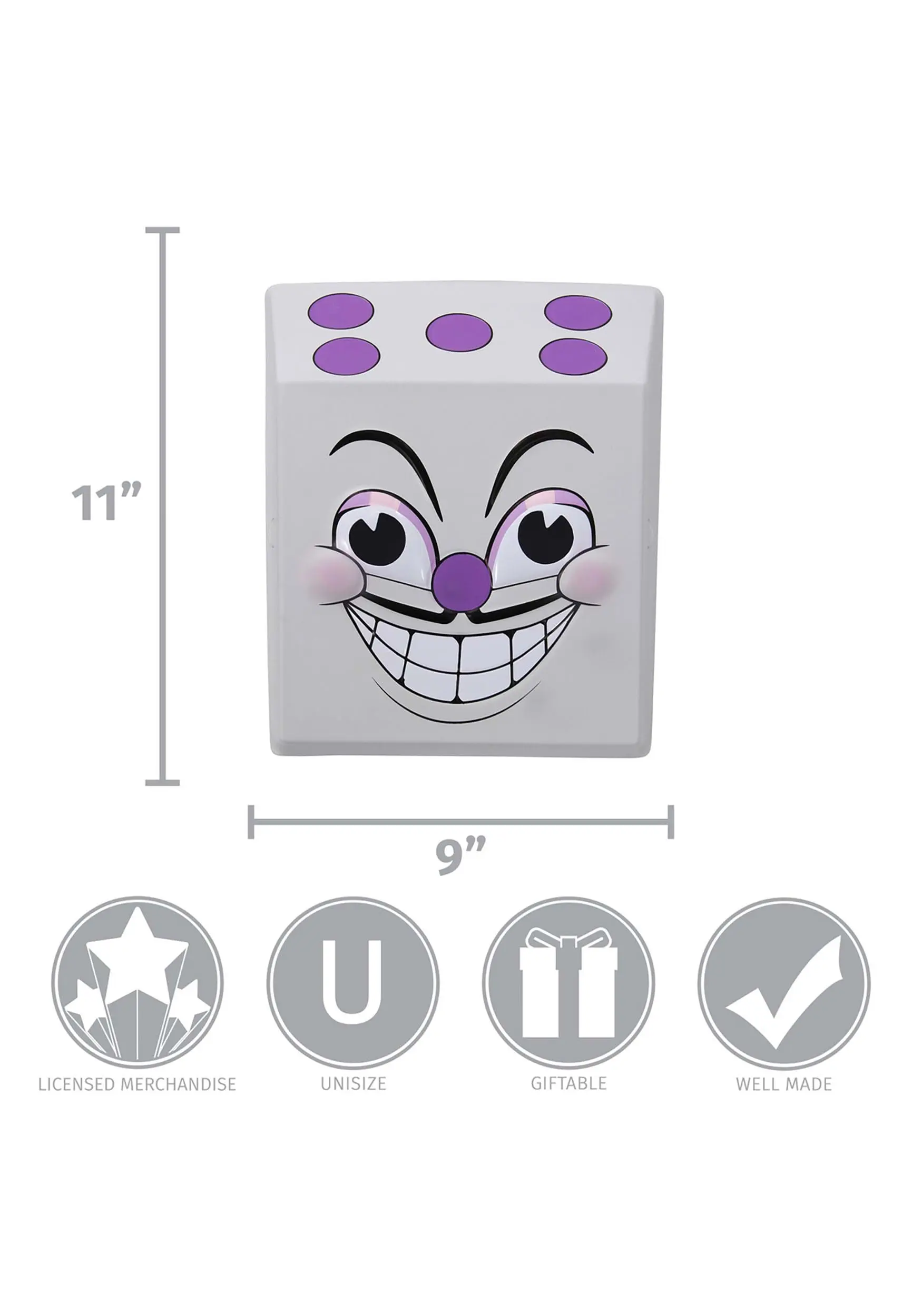 Elope King Dice Vacuform Mask 5 Elope King Dice Vacuform Mask - Image 3
