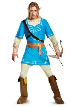 Disguise Legend Of Zelda Deluxe Link Breath Of The Wild Men's Costume