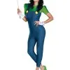 Disguise Women's Deluxe Luigi Costume -FUN COSTUMES Store luigi female deluxe adult costume