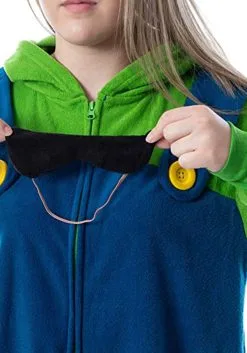 MJC International Adult Luigi Unisex Microfleece Union Suit 7 MJC International Adult Luigi Unisex Microfleece Union Suit -FUN COSTUMES Store luigi unisex microfleece unionsuit alt 2