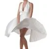 California Costume Collection Marilyn Monroe Deluxe White Halter Dress Costume -FUN COSTUMES Store marilyn monroe deluxe white halter dress