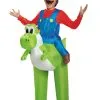 Disguise Mario Riding Yoshi Child Costume
